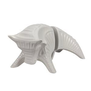 JONATHAN ADLER TAURUS  BULL CERAMIC STATUE BOOKENDS – DISCONTINUED – MCM – RARE